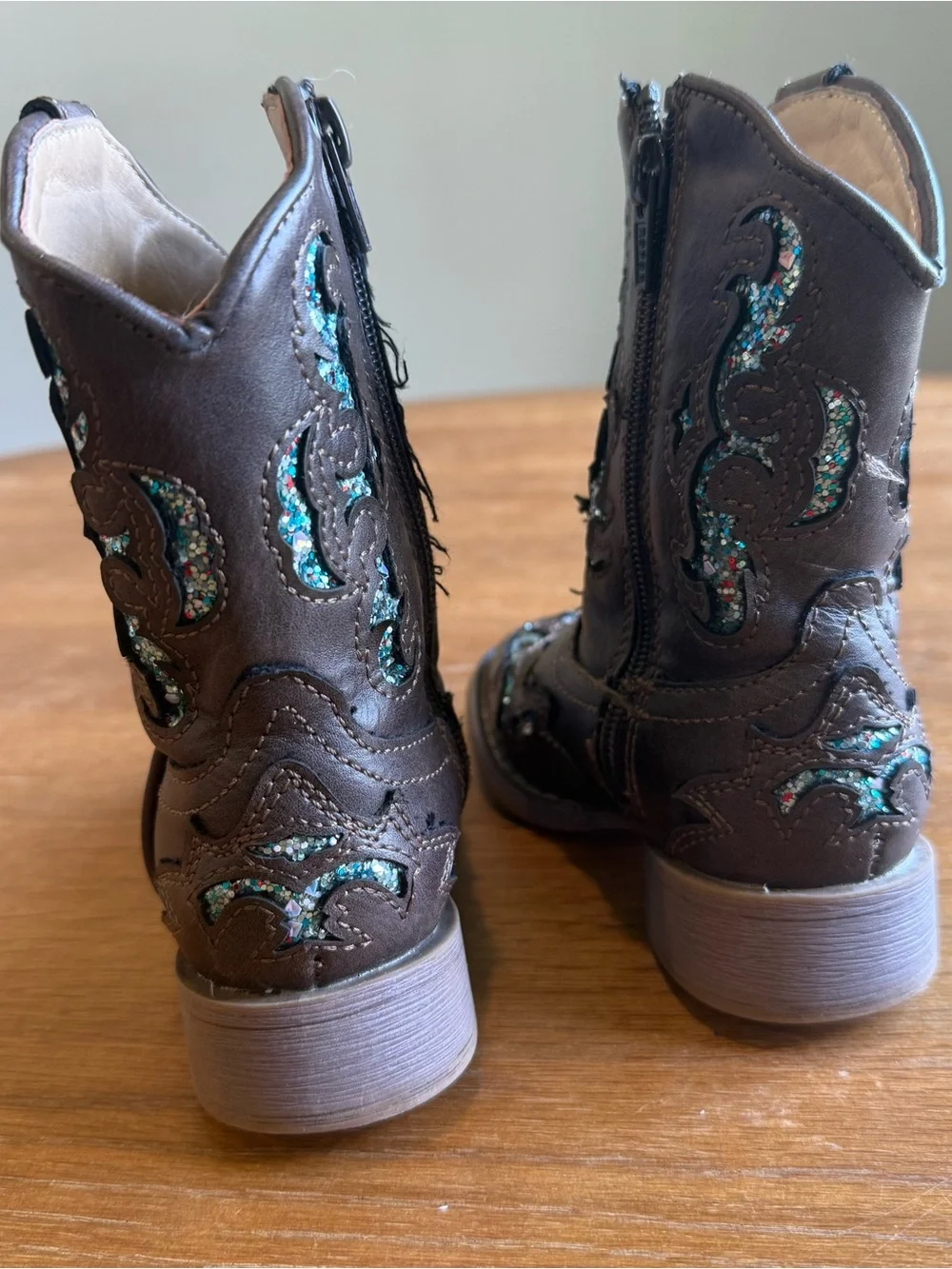 Roper Toddler Glitter Gypsy Western Boots Size 7